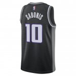 Maillot NBA Sacramento Kings Domantas Sabonis 10 Jordan 2022-23 Statement Edition Noir Swingman - Homme